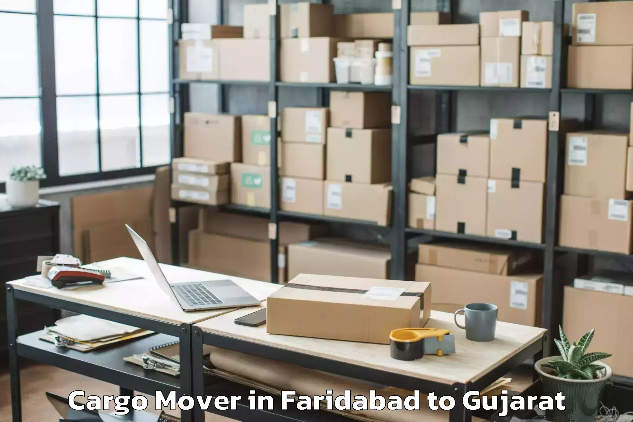 Book Faridabad to Anjar Cargo Mover Online